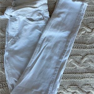 PAIGE Women's Crisp White Straight Leg Jeans